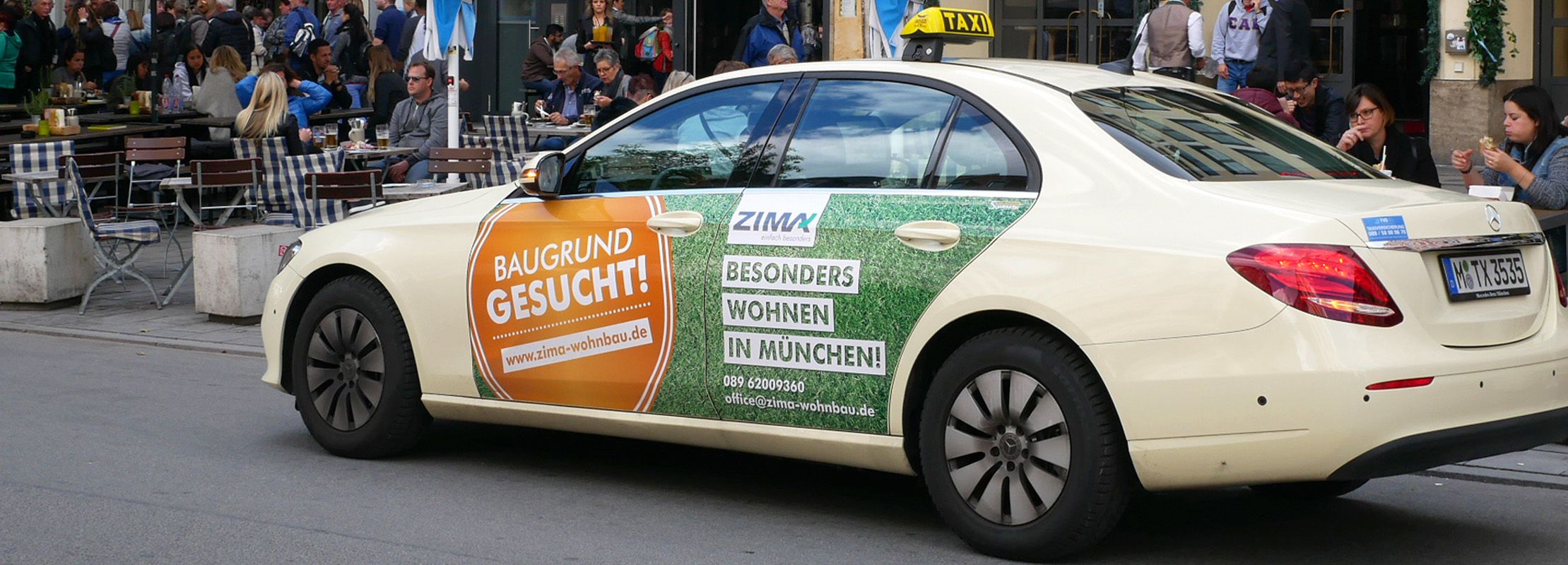 Taxiwerbung in München